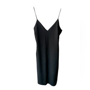 Black slip dress